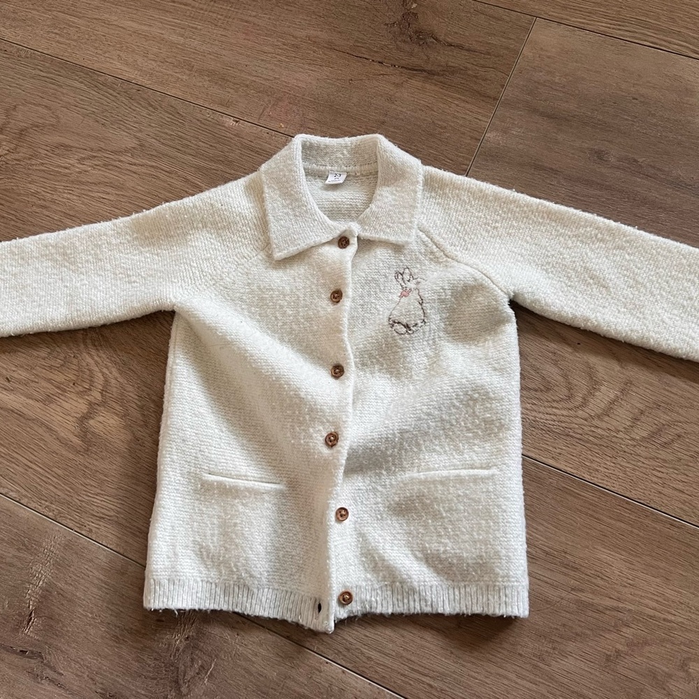 Marks and Spencers Button-Up Cardigan with Embroidery